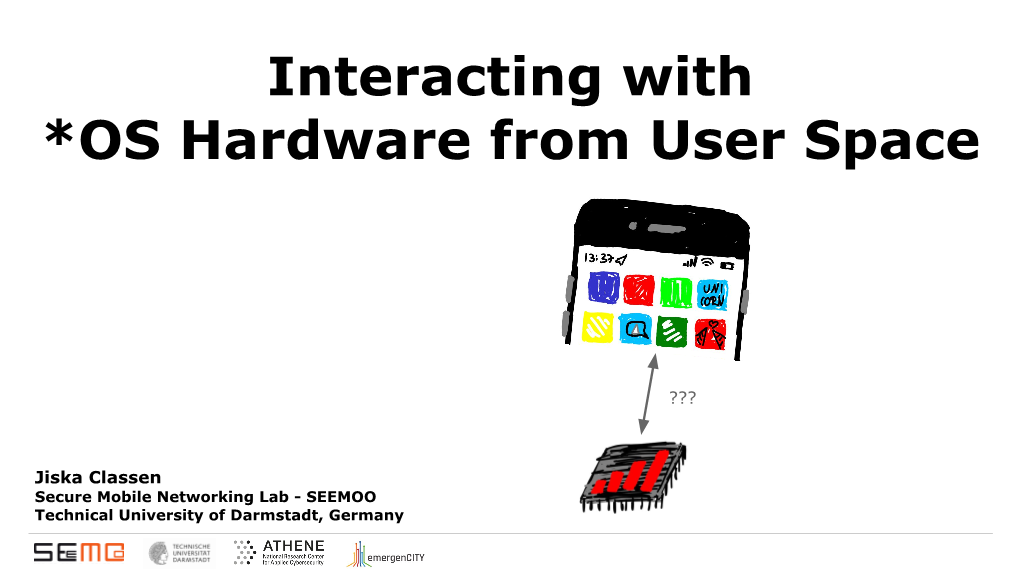 Interacting with *OS Hardware from User Space