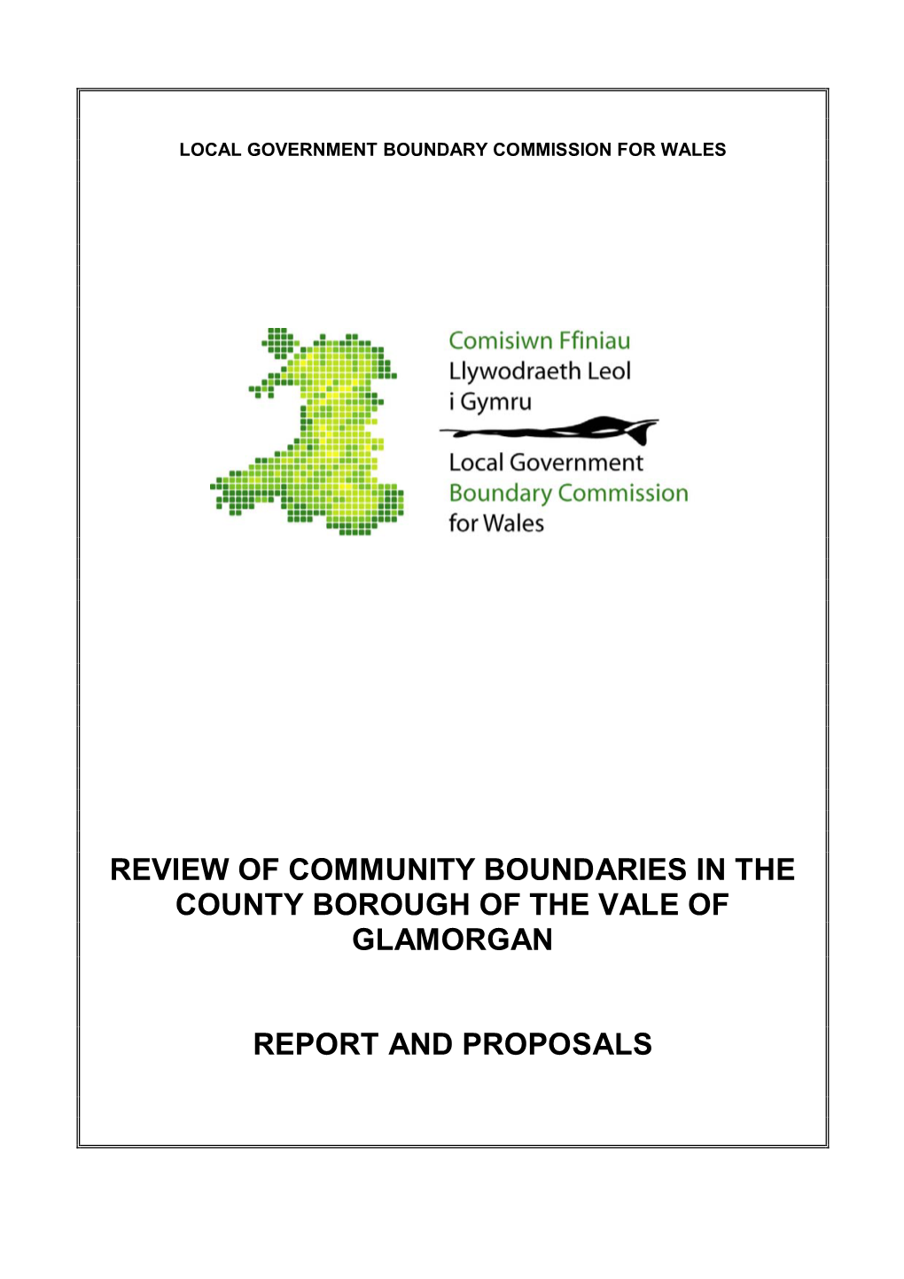 Vale of Glamorgan Draft Proposals