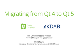 Migrating from Qt 4 to Qt 5
