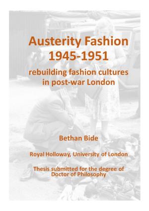 Austerity Fashion 1945-1951 Bethan Bide .Compressed