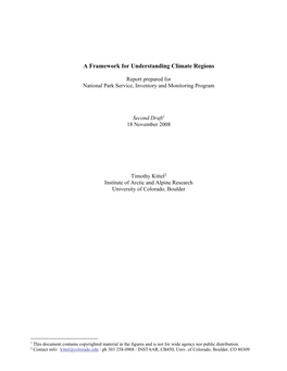 A Framework for Understanding Climate Regions