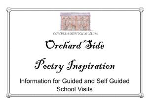 Information for Guided and Self Guided School Visits
