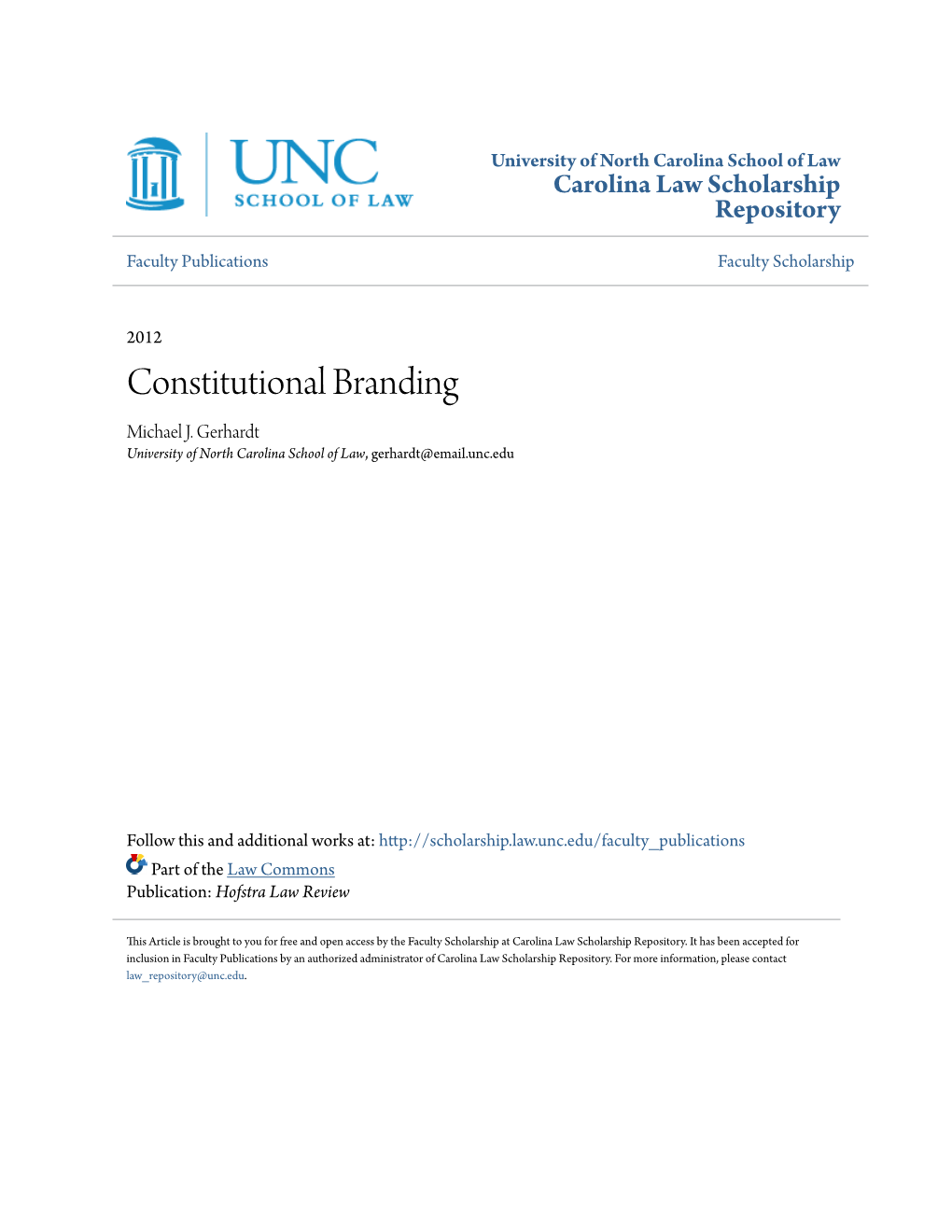 Constitutional Branding Michael J