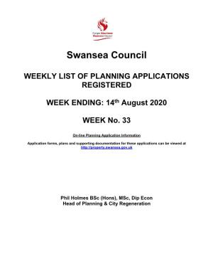 Applications for Week Ending 14 August 2020