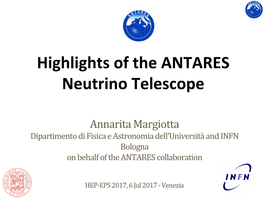 Highlights of the ANTARES Neutrino Telescope