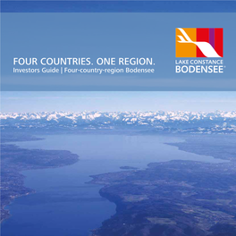 FOUR COUNTRIES. ONE REGION. Investors Guide | Four-Country-Region Bodensee Four-Country-Region Bodensee - Figures: Area: Approx