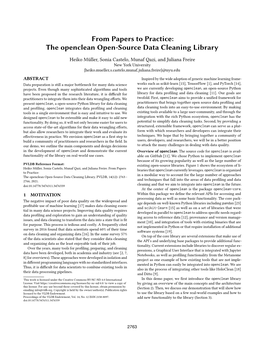 The Openclean Open-Source Data Cleaning Library