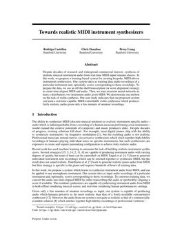 Towards Realistic MIDI Instrument Synthesizers