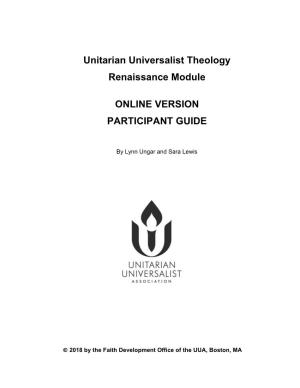 Unitarian Universalist Theology Renaissance Module ONLINE