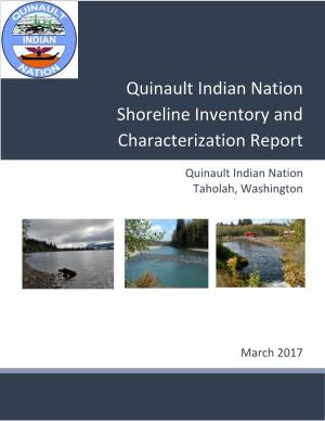 QIN Shoreline Inventory and Characterization Report