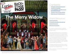 The Merry Widow and the Belle Époque 2015/16 8 Historical and Cultural Timeline