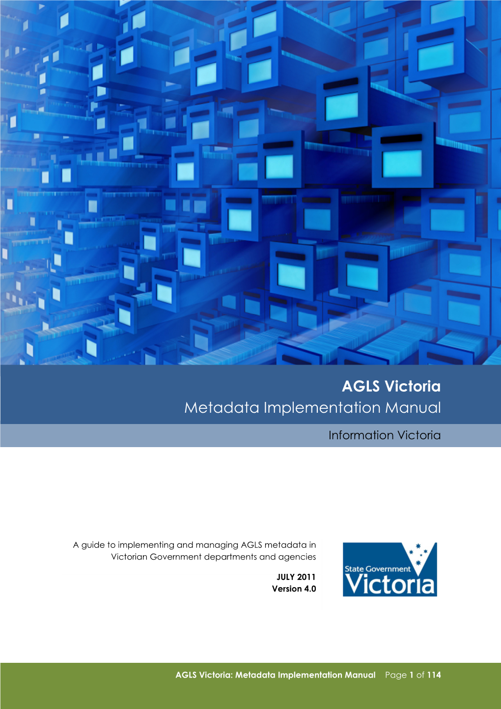 AGLS Victoria Metadata Implementation Manual