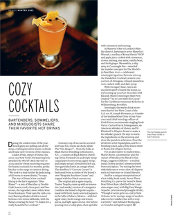 Cozy Cocktails