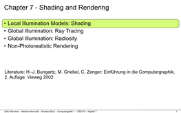 Shading and Rendering