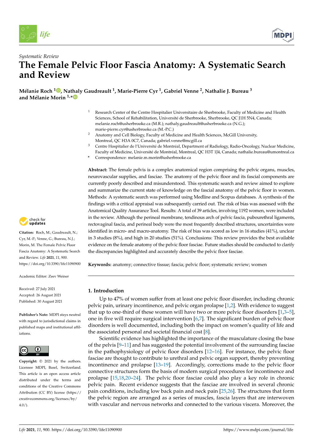 The Female Pelvic Floor Fascia Anatomy: a Systematic Search and Review