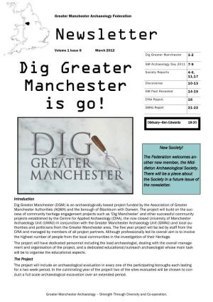 Dig Greater Manchester Is Go! Newsletter