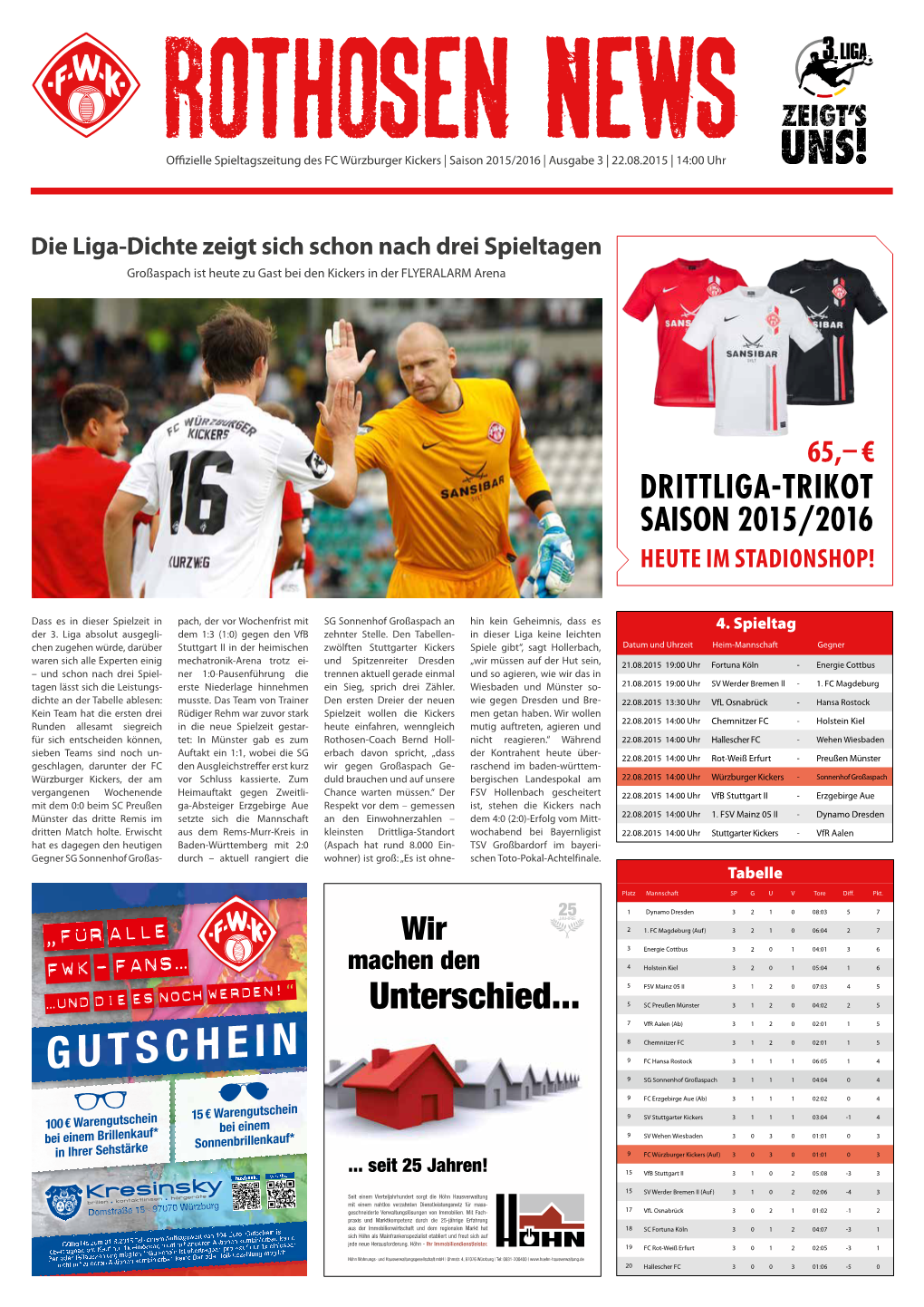 Rothosen News Ausgabe 3 / Saison 2015/16 / 3