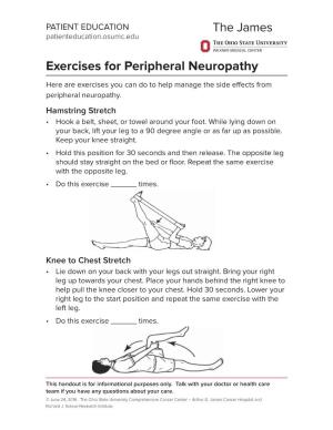Exercises for Peripheral Neuropathy