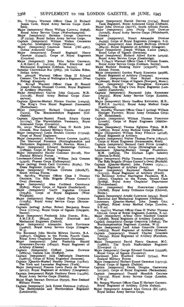 3368 Supplement to the London Gazette, 28 June, 1945