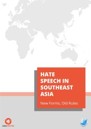 Hate Speech in Southeast Asia