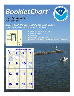 Bookletchart™ Lake Pend Oreille NOAA Chart 18554 a Reduced-Scale NOAA Nautical Chart for Small Boaters
