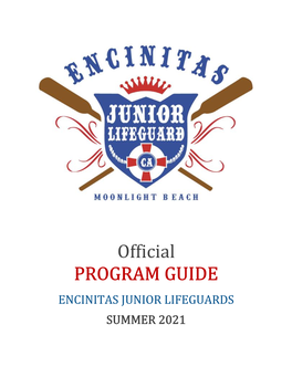 2021 Junior Lifeguard Program Guide