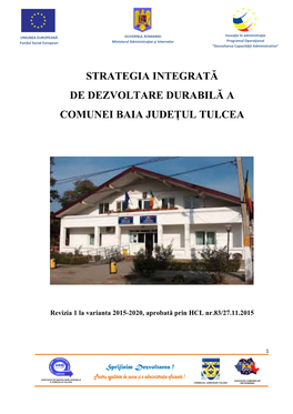 Strategia Integrată De Dezvoltare Durabilă a Comunei Baia Județul Tulcea