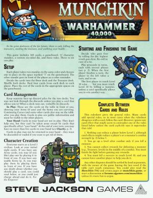 Munchkin: Warhammer 40,000 Rulebook