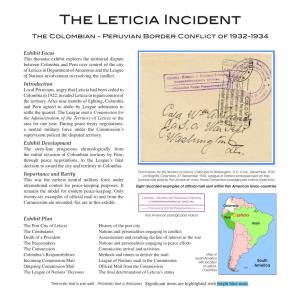 The Leticia Incident