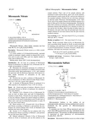 Miconazole Nitrate Add Methanol to Make Exactly 20 Ml, and Use This Solution As the Standard Solution