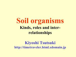Kinds, Roles and Inter- Relationships Kiyoshi Tsutsuki