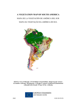 A Vegetation Map of South America
