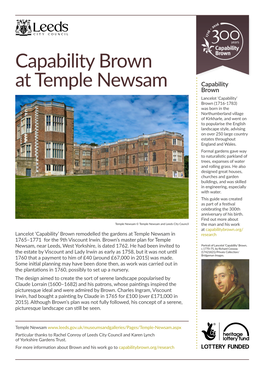 Capability Brown at Temple Newsam