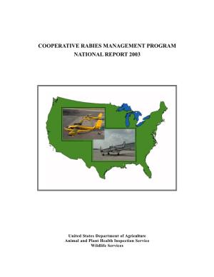 National Rabies Management Program Report 2003