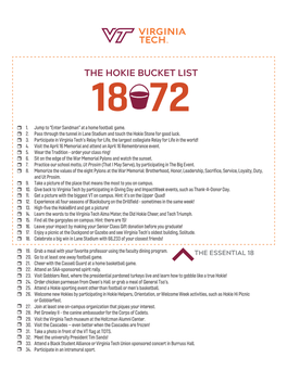 The Hokie Bucket List 18 72  1
