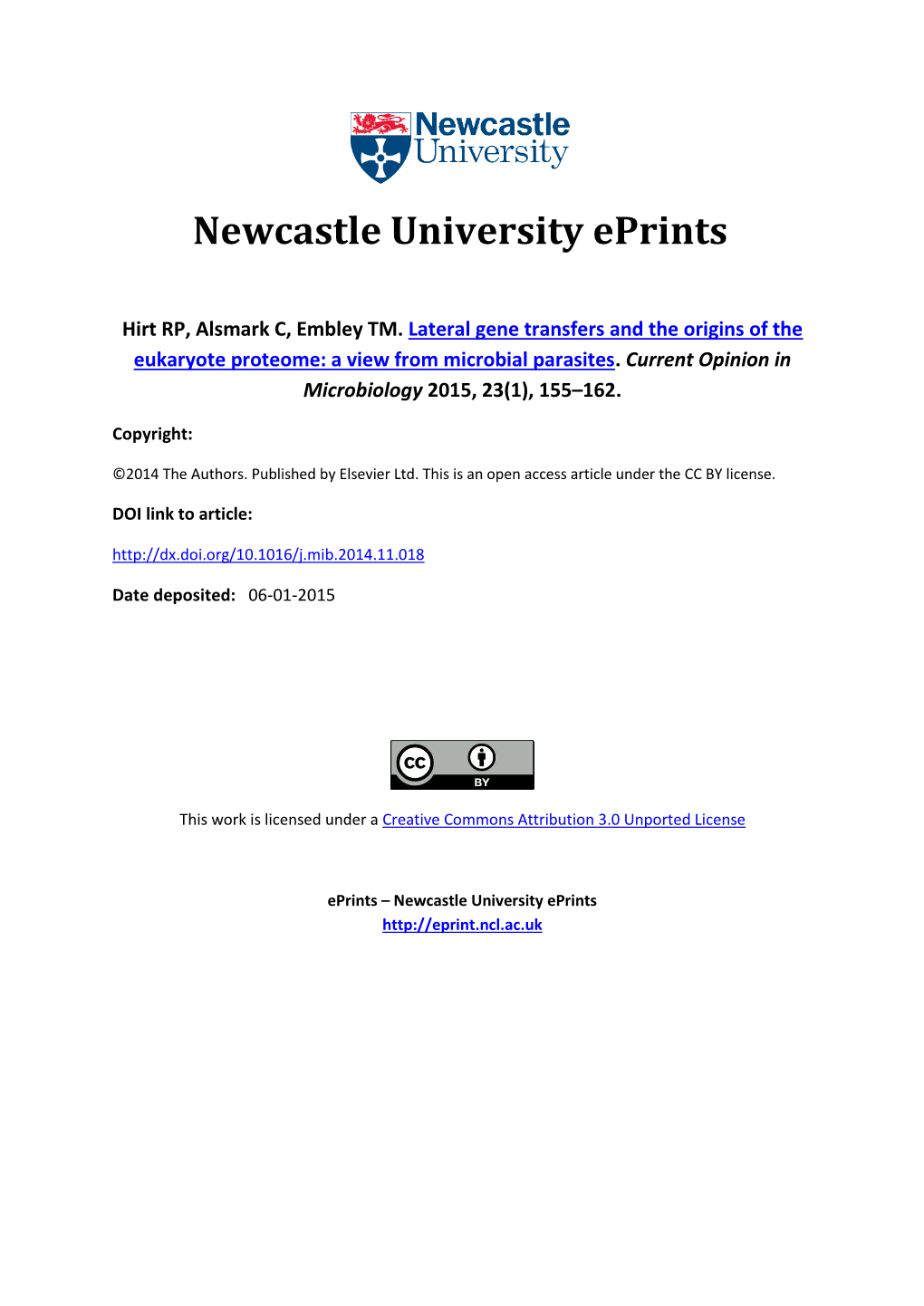 Newcastle University Eprints