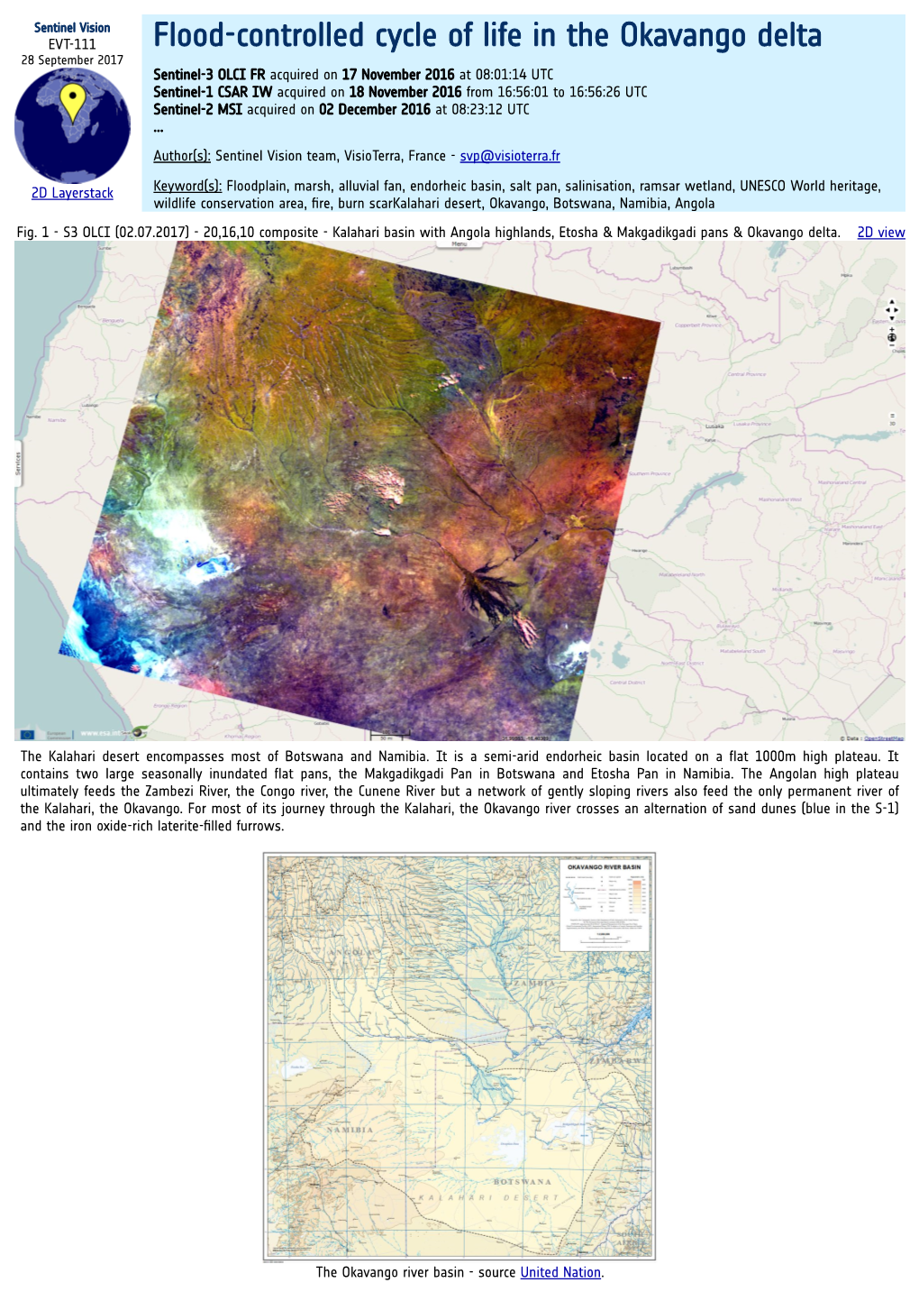 Flood-Controlled Cycle of Life in the Okavango Delta