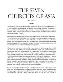 Seven Churches of Asia Ryan Goodwin
