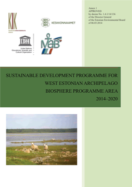 Sustainable Development Programme for West Estonian Archipelago Biosphere Programme Area 2014–2020