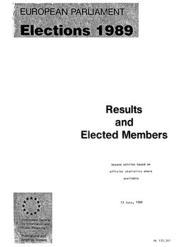 Results Elected Members