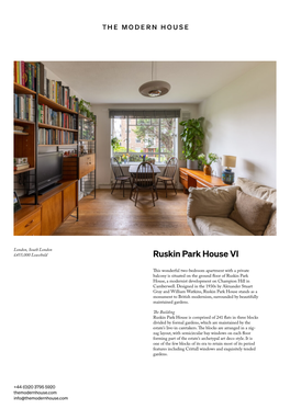 Ruskin Park House VI