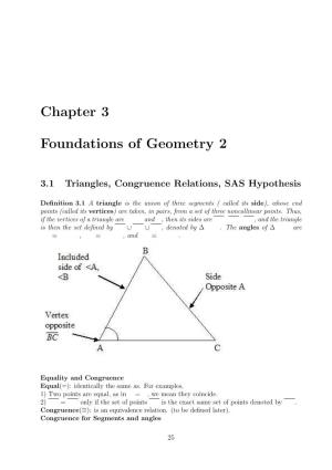 Chapter 3 Foundations of Geometry 2