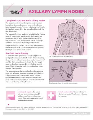 Axillary Lymph Nodes and Breast Cancer