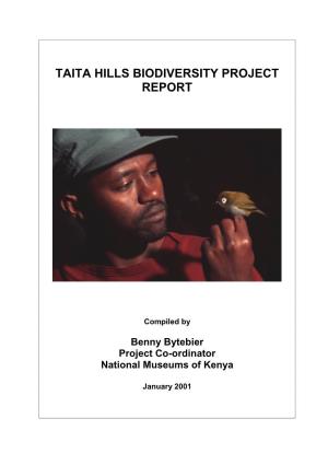 Taita Hills Biodiversity Project Report