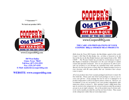 Cooper's Old Time Pit Bar•B•Que