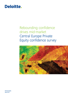 Central Europe Private Equity Confidence Survey