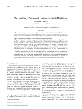 The Mean State of Axisymmetric Hurricanes in Statistical Equilibrium