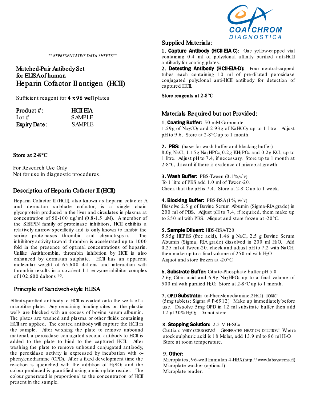 (HCII) Heparin Cofactor II Antigen