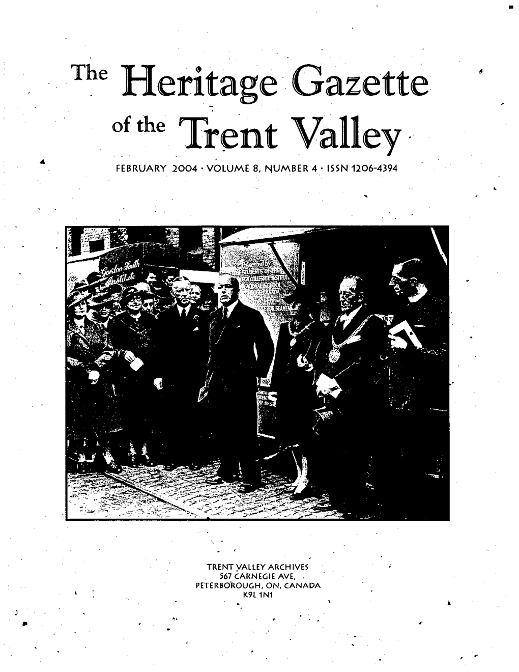 Heritage· Gazette ,, of the Trent Valley