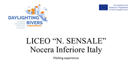 LICEO “N. SENSALE” Nocera Inferiore Italy